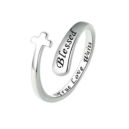 TRUE LOVE WAITS BLESSED RING