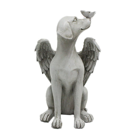 ANGEL DOG - OUTDOOR STATUE | HANDCRAFTED