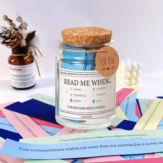 The Handmade 90 Day Bible Verses Jar offers a daily dose of inspiration