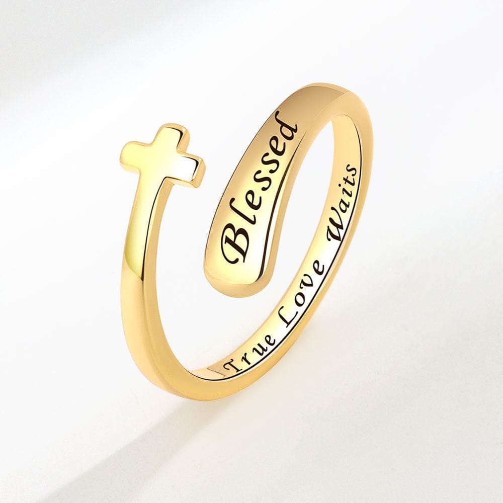 TRUE LOVE WAITS BLESSED RING