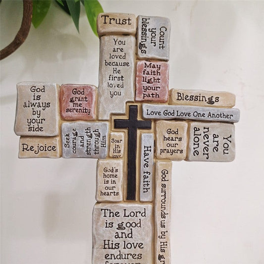 Divine Faith Cross – Handmade Statue