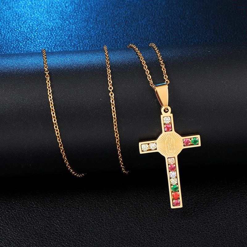 VIRGIN MARY CROSS PENDANT