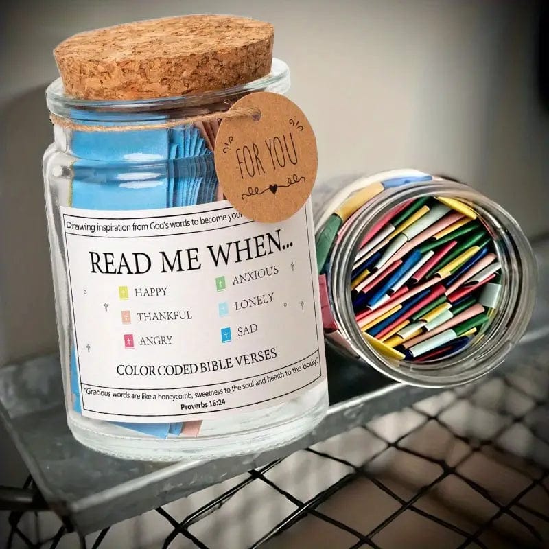 The Handmade 90 Day Bible Verses Jar offers a daily dose of inspiration