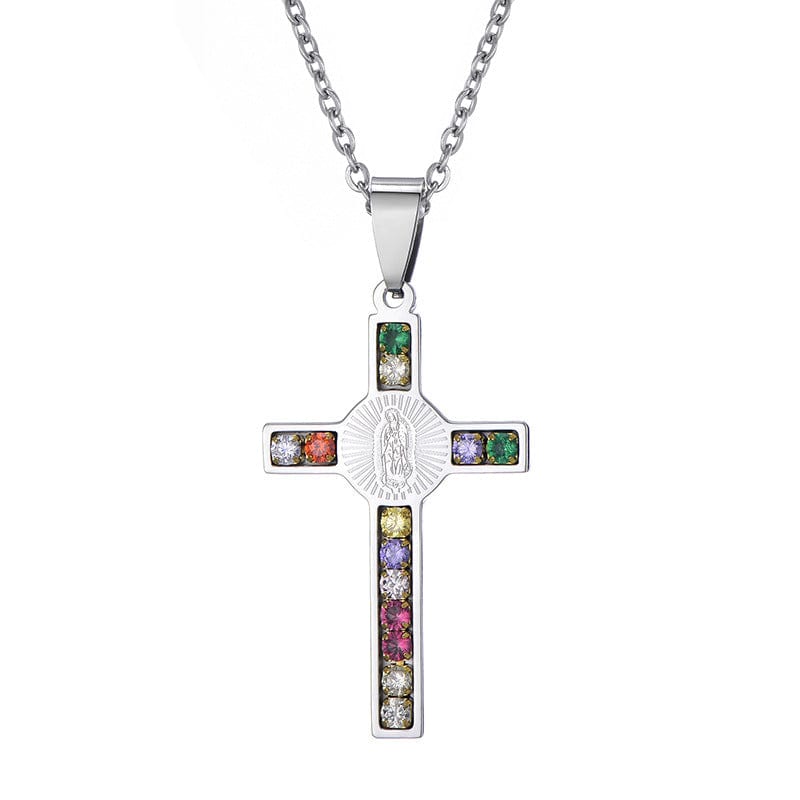 VIRGIN MARY CROSS PENDANT