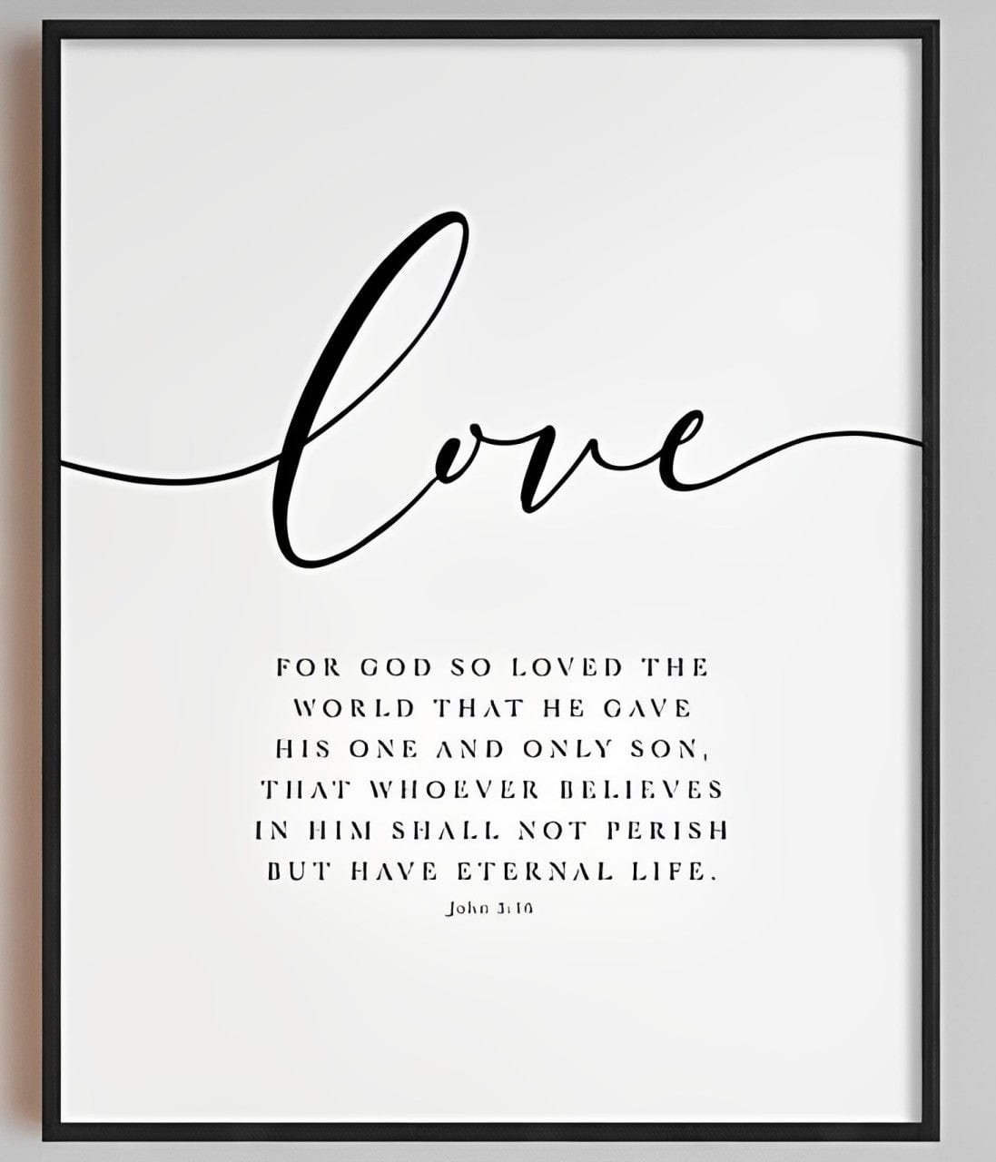 Faith, Hope & Love Bible Verse Canvas by GOD IS LIGHT!