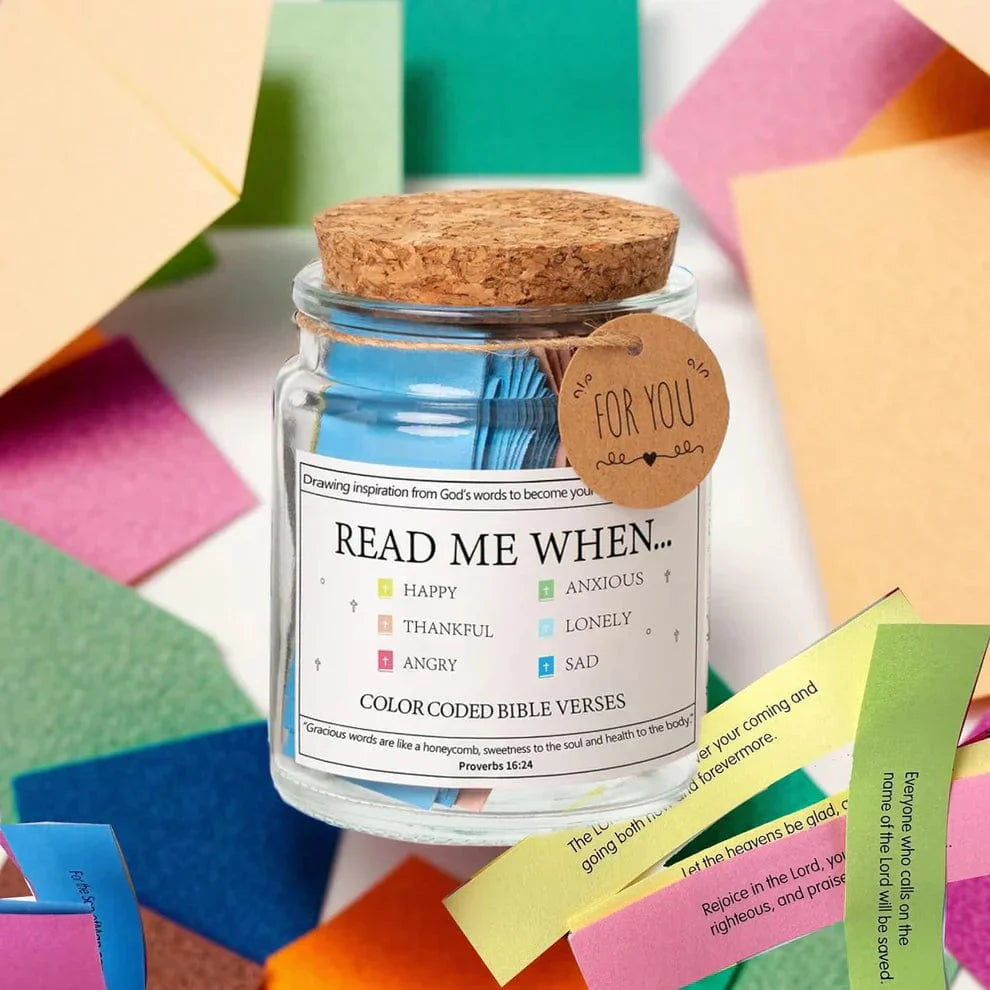 The Handmade 90 Day Bible Verses Jar offers a daily dose of inspiration