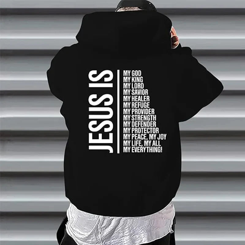 "Jesus Is My Everything" Christian Hoodie – Men's Faith Pullover