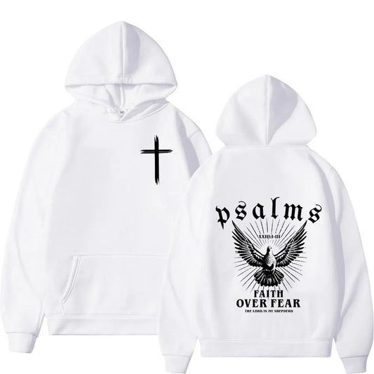 Faith Over Fear" Christian Hoodie – Unisex Jesus Sweatshirt