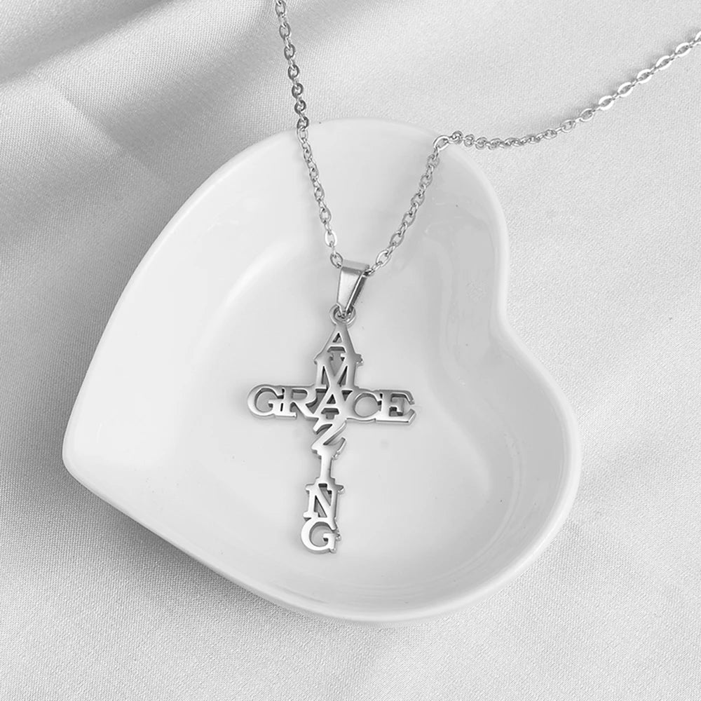 ENDURING GRACE CROSS NECKLACE