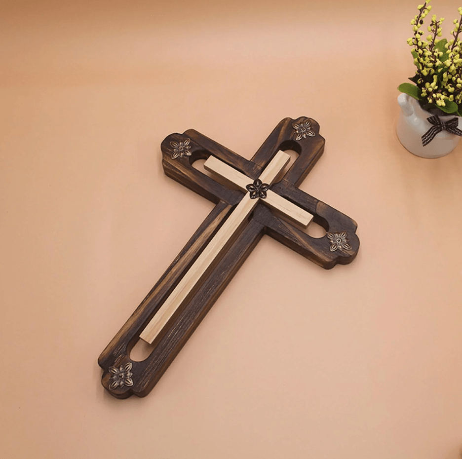 HANDMADE CHRISTIAN WALL CROSS