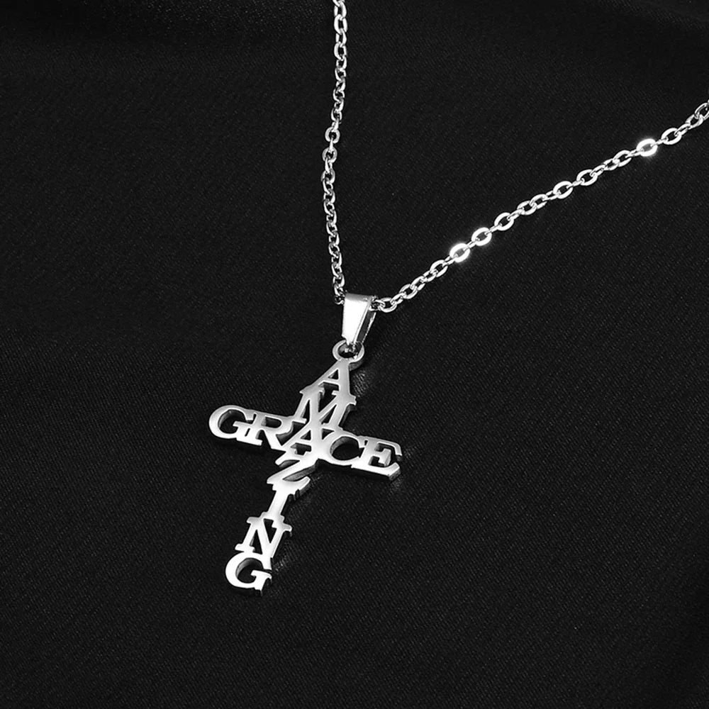 ENDURING GRACE CROSS NECKLACE